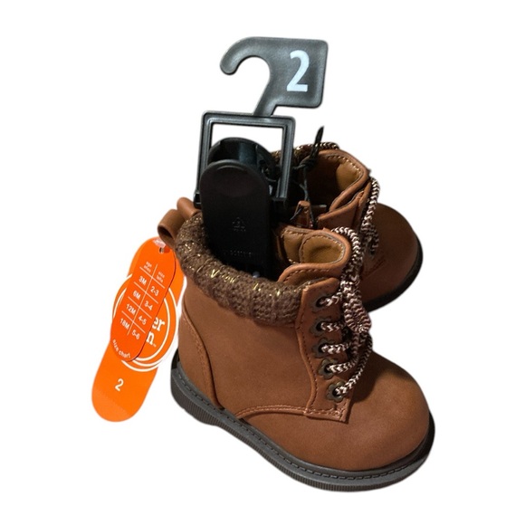 Wonder Nation Sweater Boots With Zipper - Picture 7 of 9